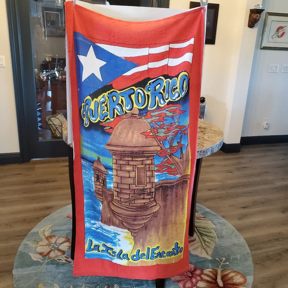 Puerto Rico Beach Towel Extra Large NWOT El Morro